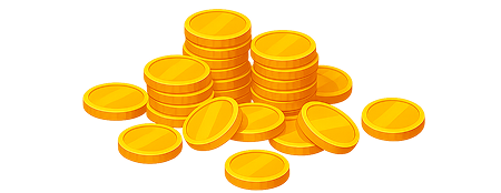 Coins representing affiliate earnings