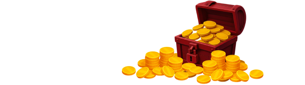 Treasure chest and coins for top tier commissions